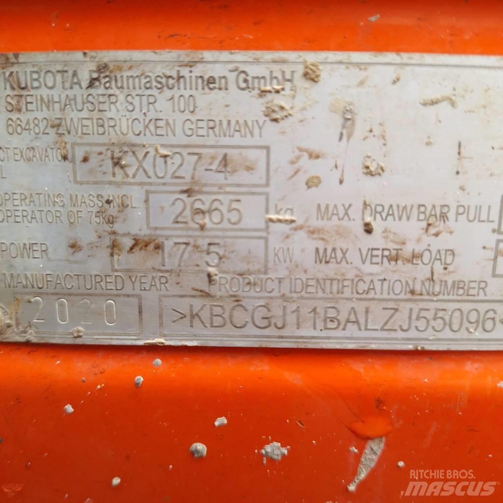 Kubota KX 027-4 Мини-экскаваторы