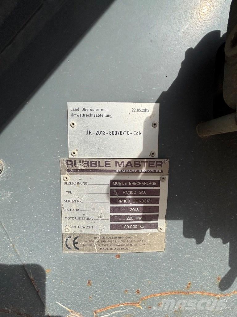 Rubble Master RM 100 Мобильные дробилки