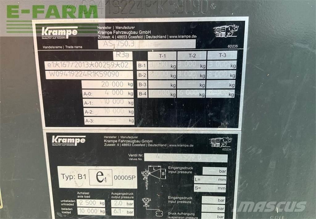 Krampe as 750 Прицепы перегрузчики зерна