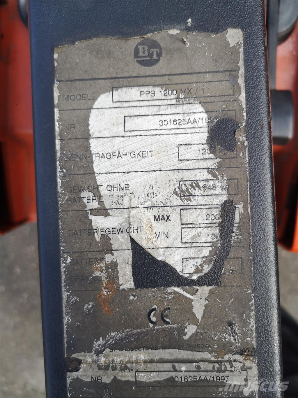 BT PPS 1200 MX/1 Самоходные электроштабелёры