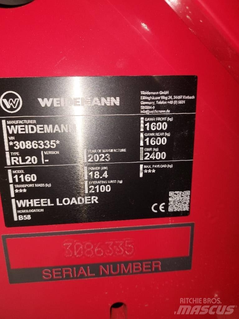 Weidemann 1160 Многофункциональные сельскохозяйственные погрузчики