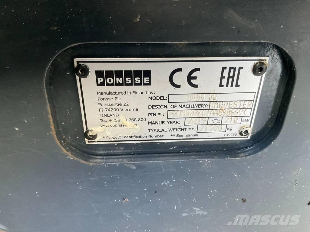 Ponsse ERGO 8W Харвестеры