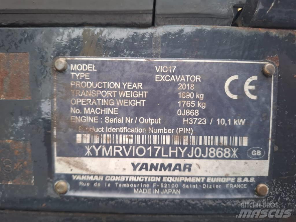 Yanmar Vio 17 Мини-экскаваторы