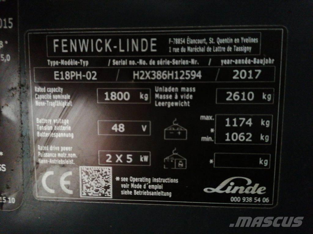 Linde E18PH Электропогрузчики