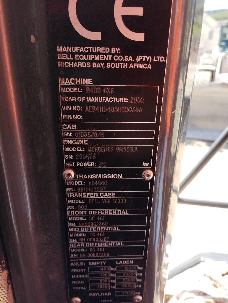 Bell B 40 D Шарнирно-сочленённые самосвалы
