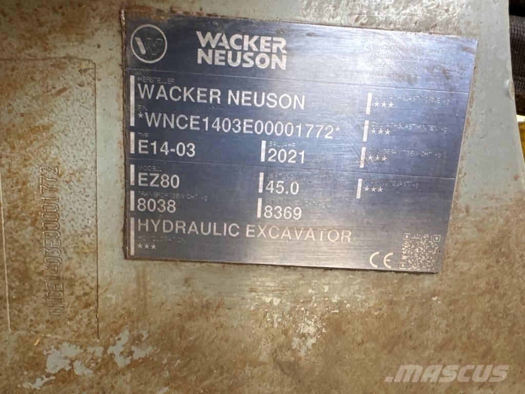 Wacker Neuson EZ80 Гусеничные экскаваторы