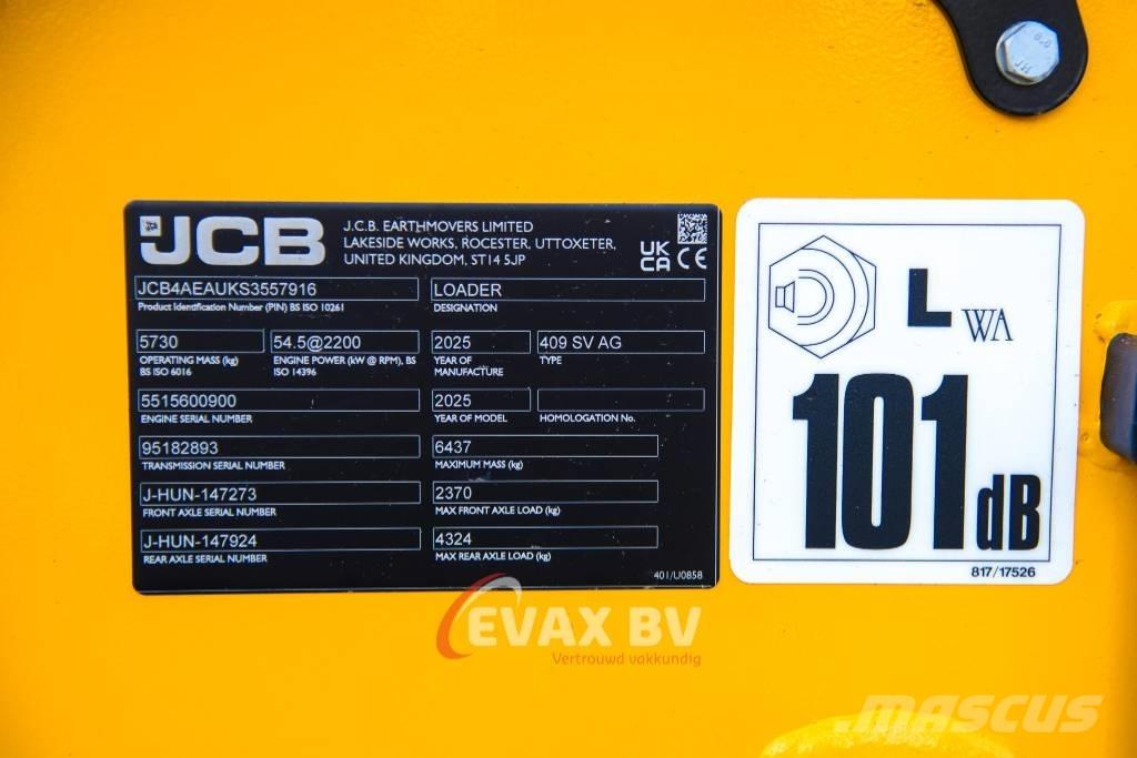 JCB 409 Фронтальные погрузчики