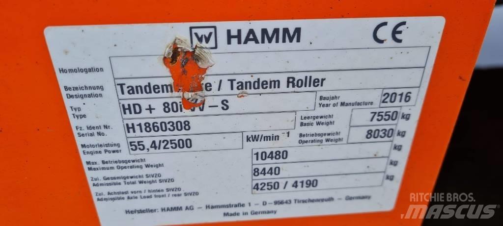 Hamm HD+ 80 i VV-S Катки тротуарные