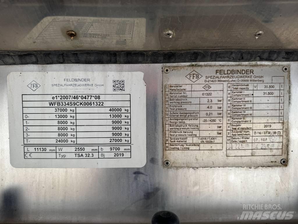 Feldbinder TSA 32,3 Прицепы-цистерны