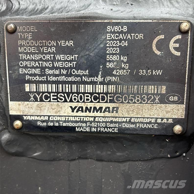 Yanmar SV60-B Мини-экскаваторы