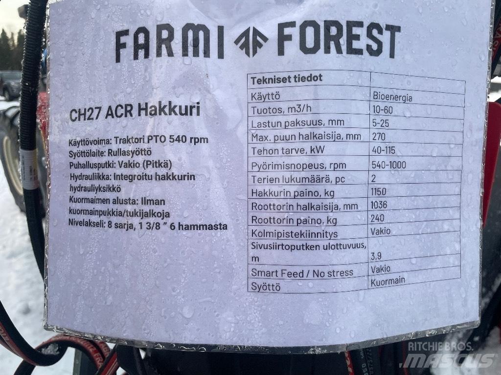 Farmi Forest CH27 Дробилки древесины