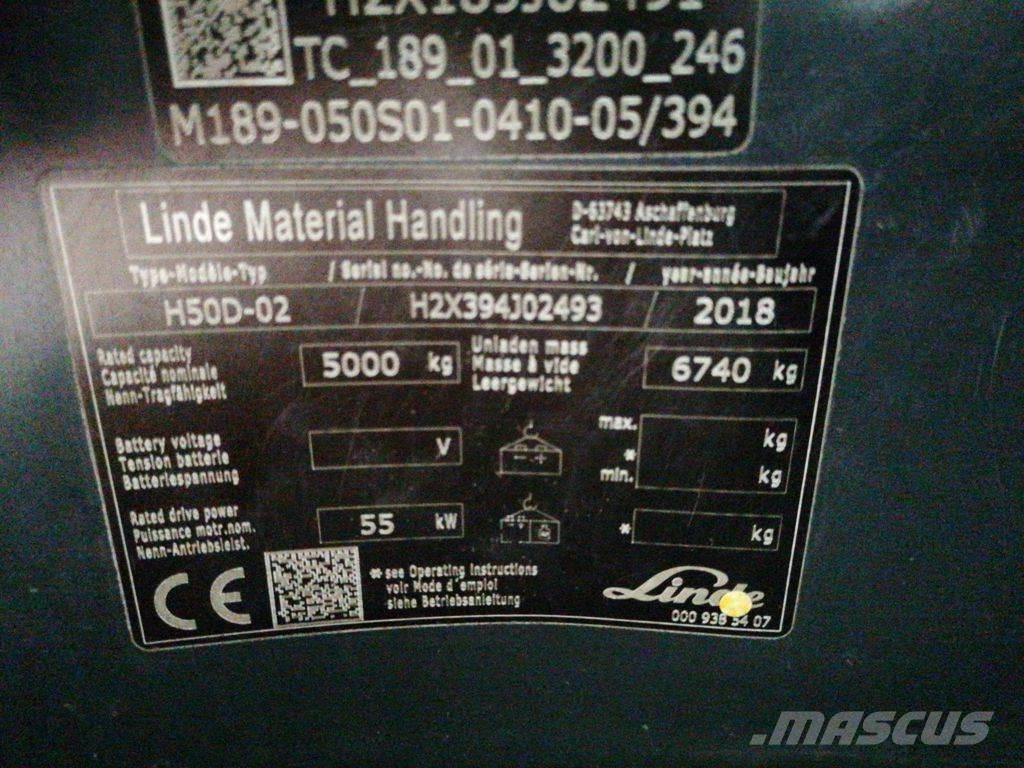 Linde H50D-02 Дизельные погрузчики