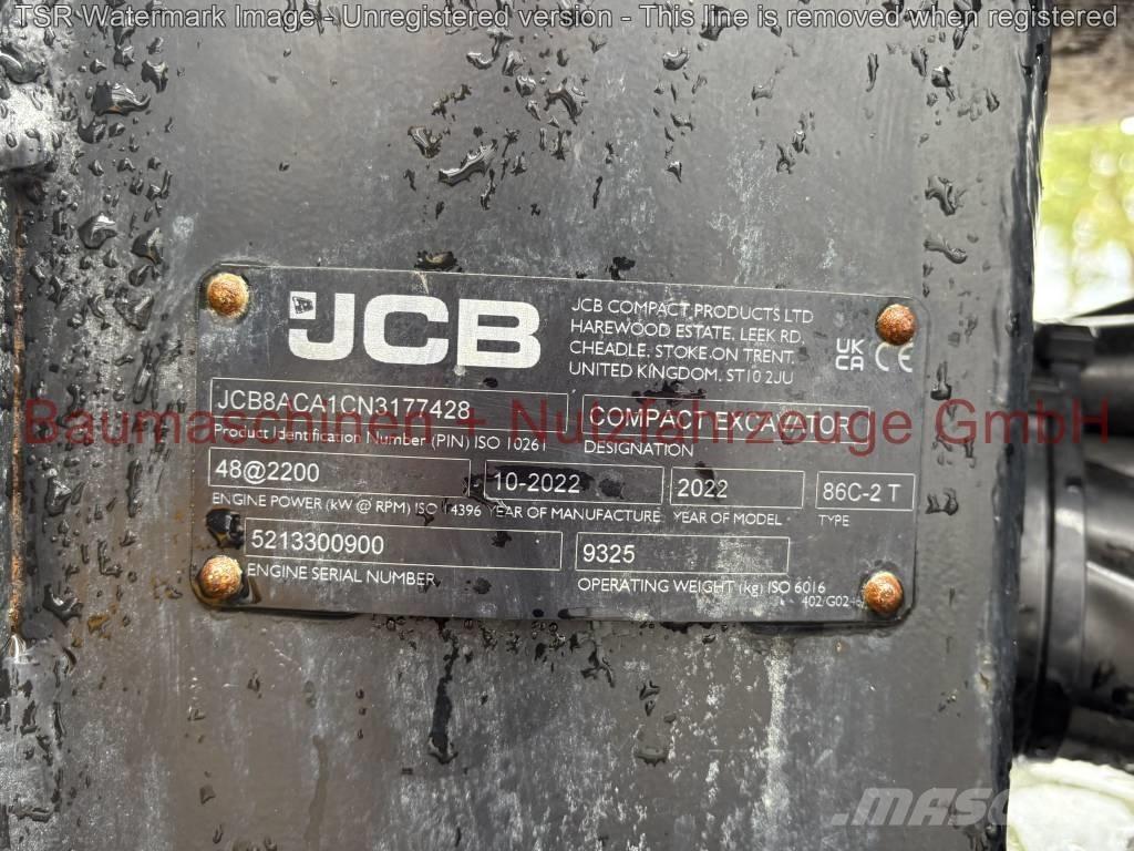 JCB 86C-2 TAB -Demo- Малые экскаваторы 7т-12т