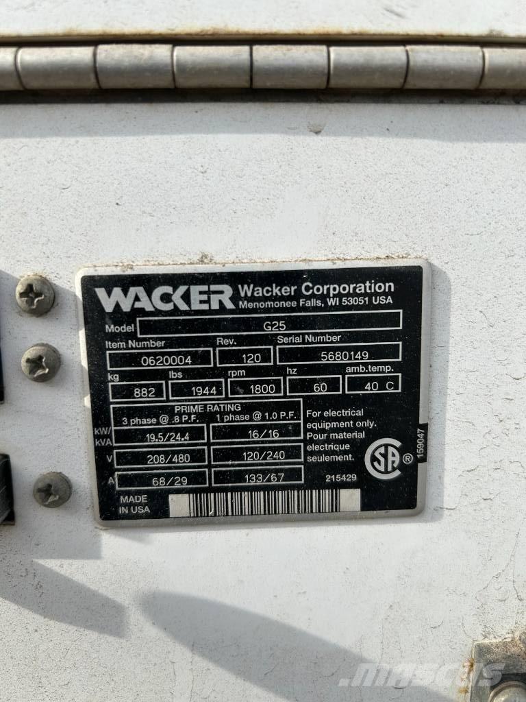Wacker Neuson G 25 Дизельные генераторы