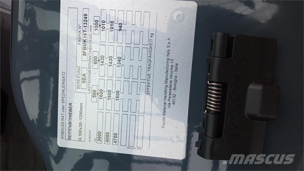 Toyota 8FBMK16T Электропогрузчики