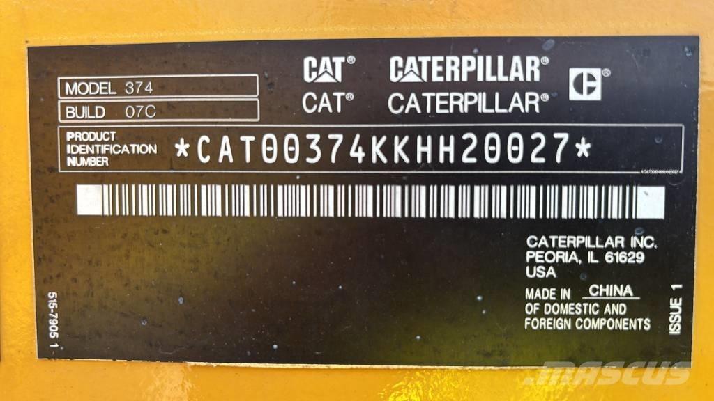 CAT 374 Гусеничные экскаваторы