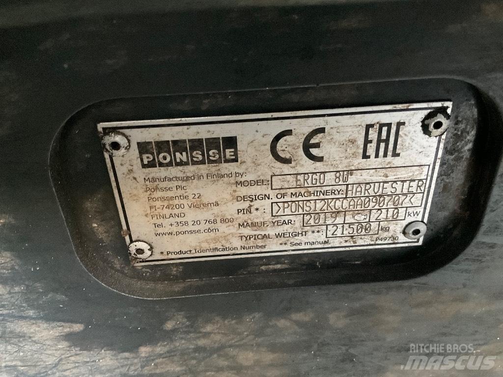 Ponsse ERGO 8W Харвестеры