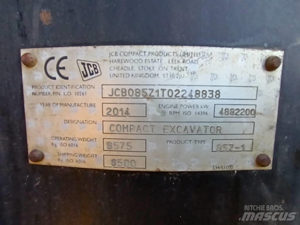 JCB 85 Z-1 Малые экскаваторы 7т-12т