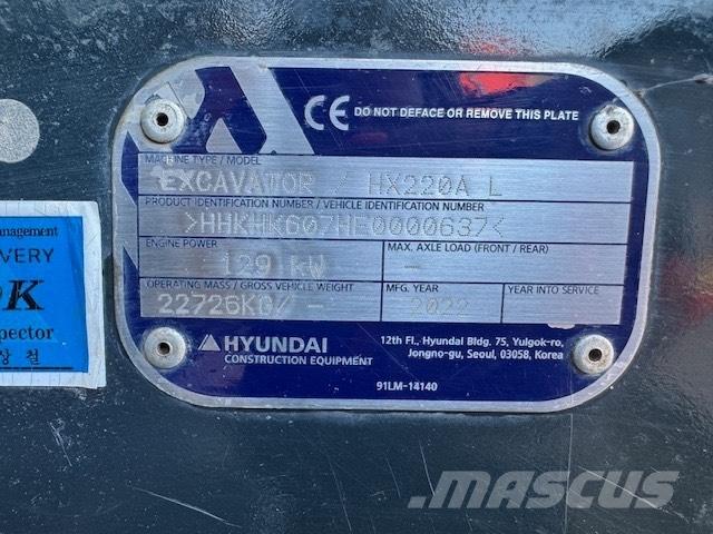 Hyundai HX 220 AL Гусеничные экскаваторы