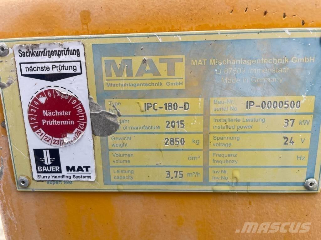Bauer MAT IPC 180-D Строительная техника - Другие