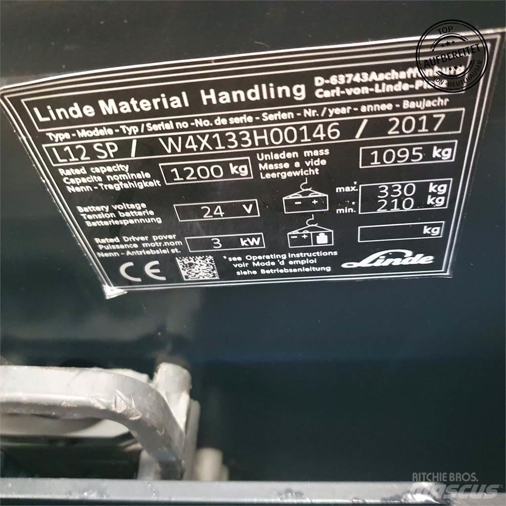 Linde L12SP Ручные штабелёры с электроподъёмом