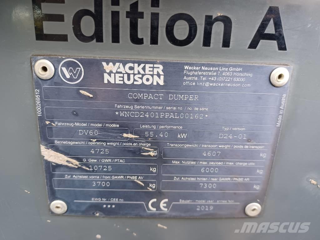 Wacker Neuson DV 60 Мини-самосвалы