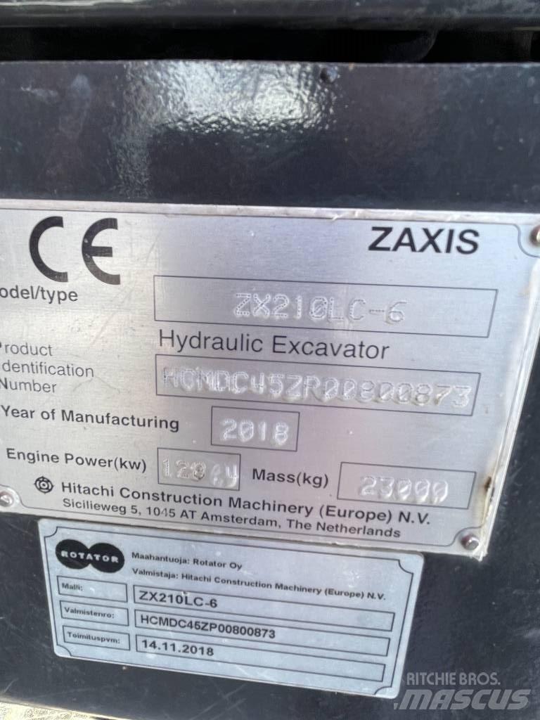 Hitachi ZX210LC-6 Гусеничные экскаваторы