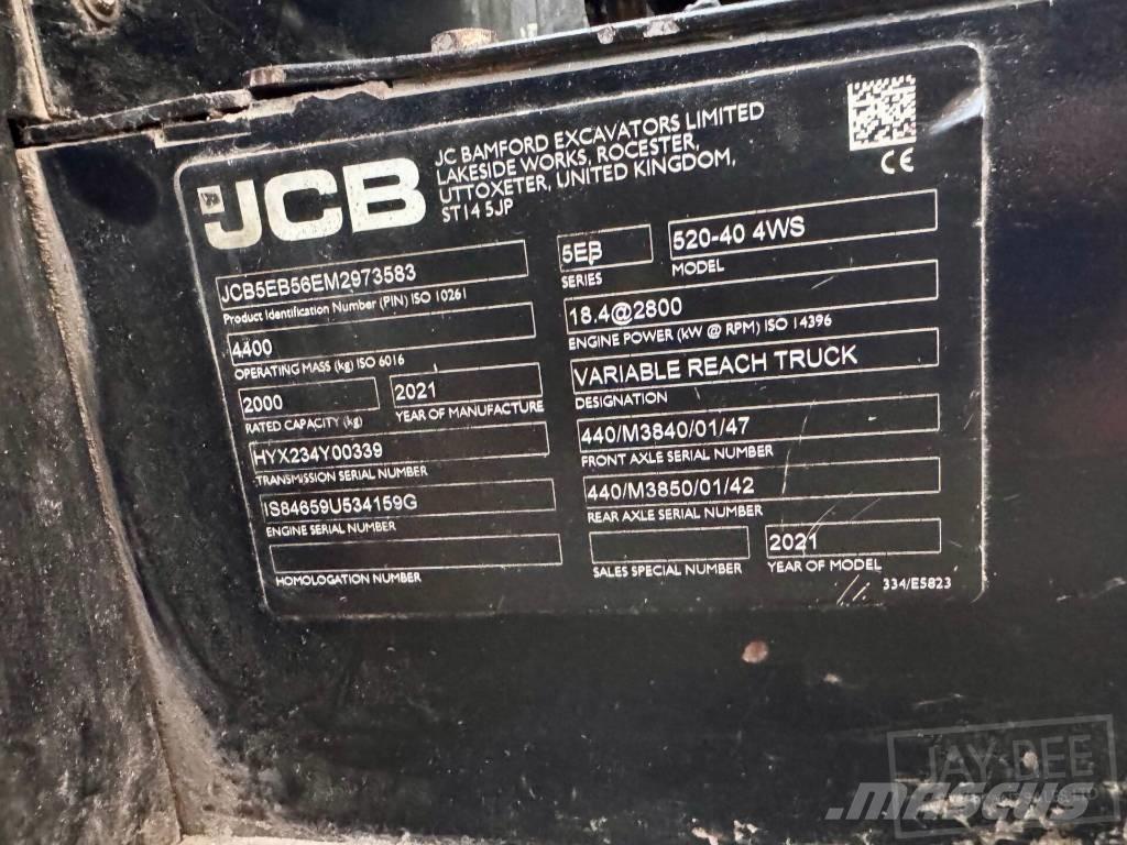 JCB 520-40 Телескопические погрузчики