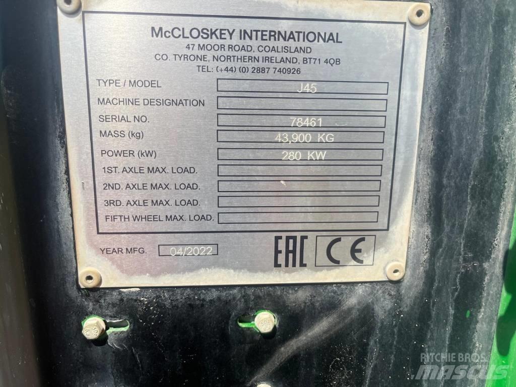McCloskey J45 Мобильные дробилки