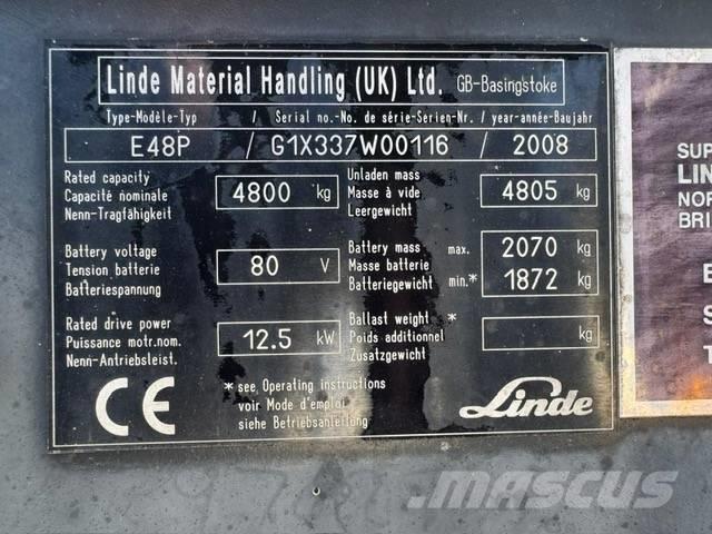Linde E48P Электропогрузчики