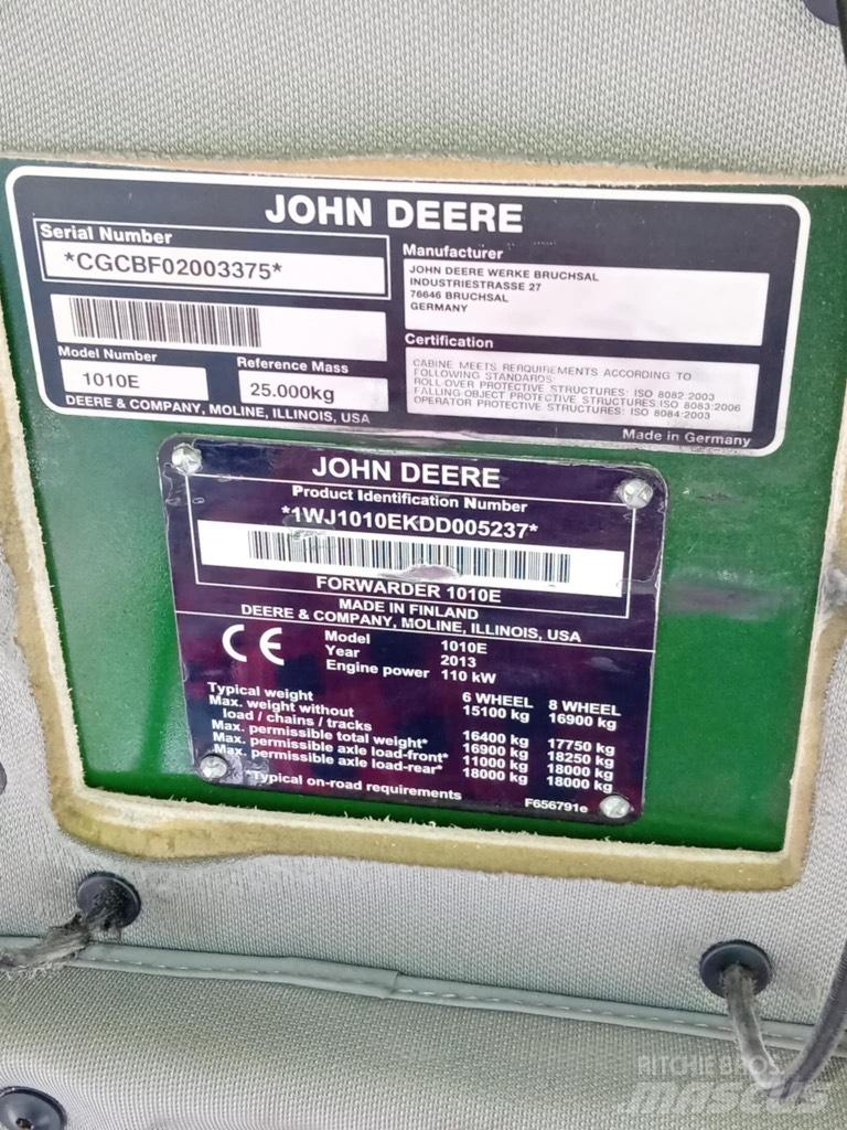 John Deere 1010 E Форвардеры