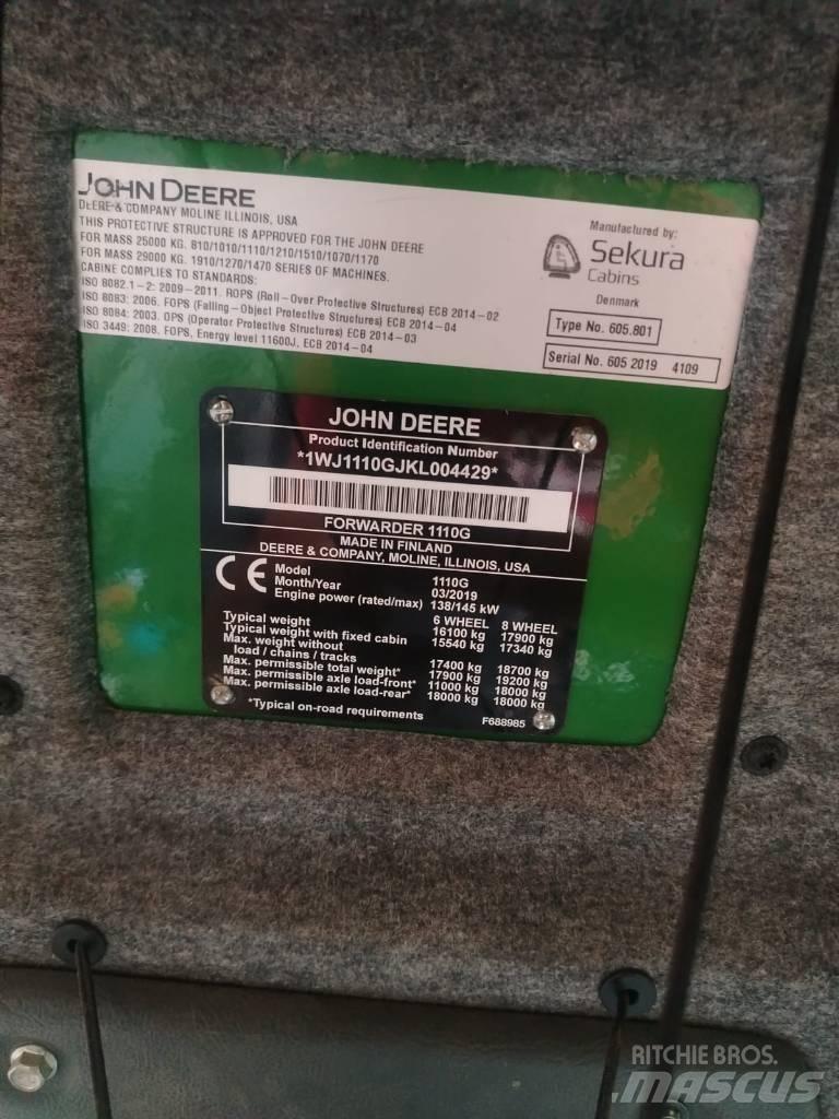 John Deere 1110 Форвардеры