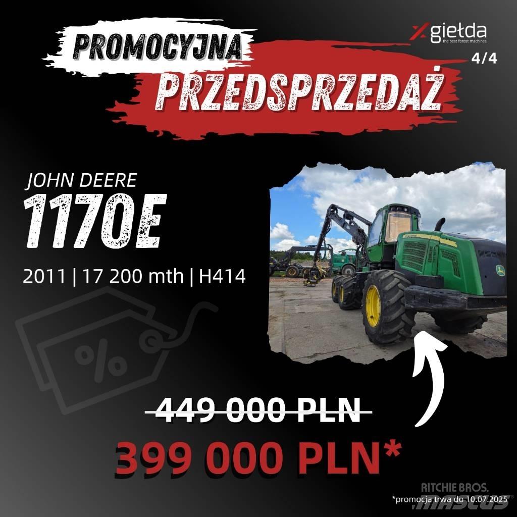 John Deere 1170 E Харвестеры