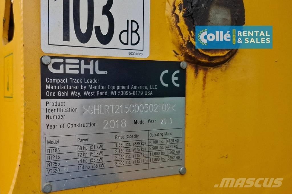 Gehl RT215 | 2018 Гусеничные фронтальные погрузчики