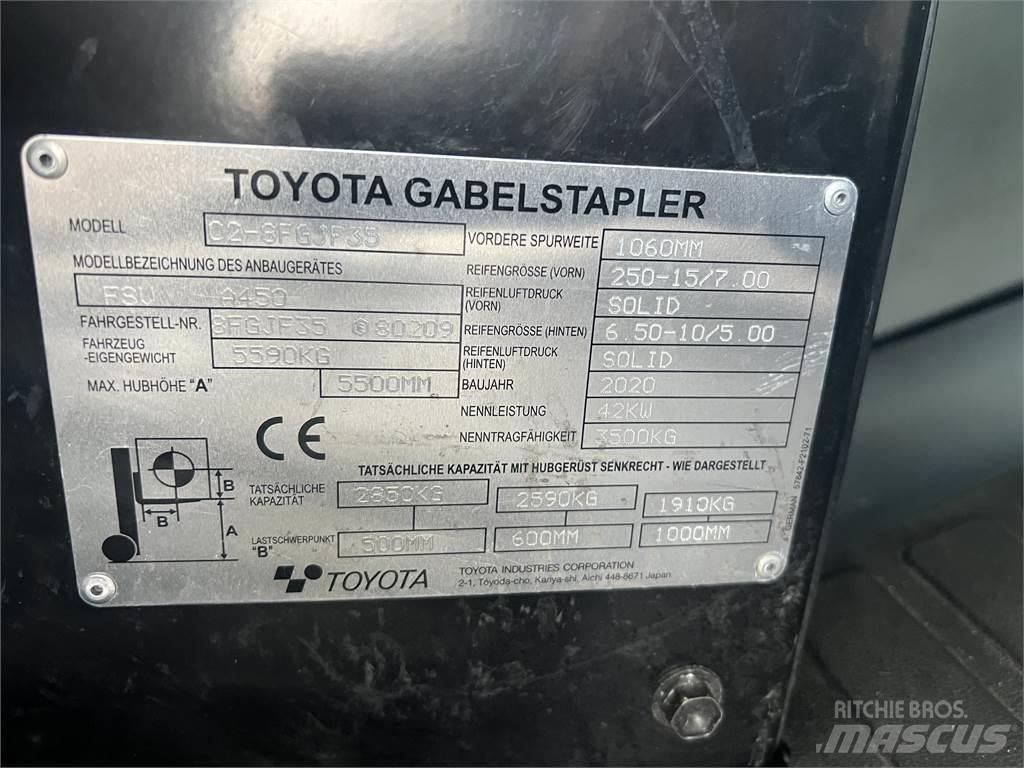 Toyota 8FGJF35 Газовые погрузчики