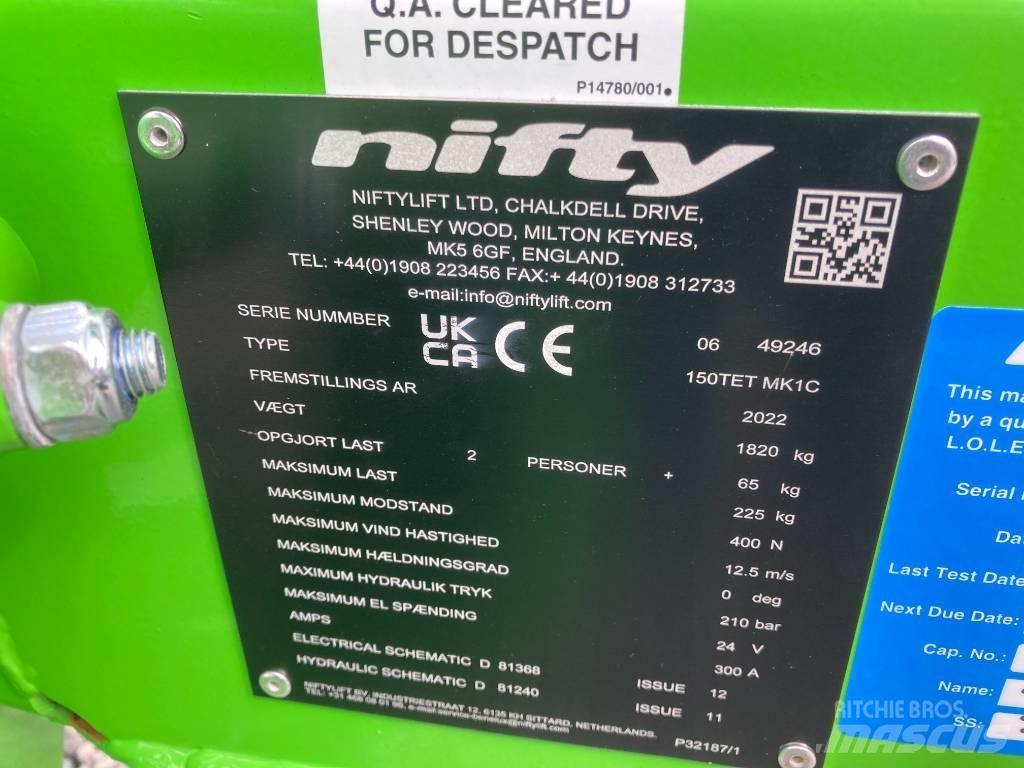 Niftylift 150TET Прицепные подъёмники