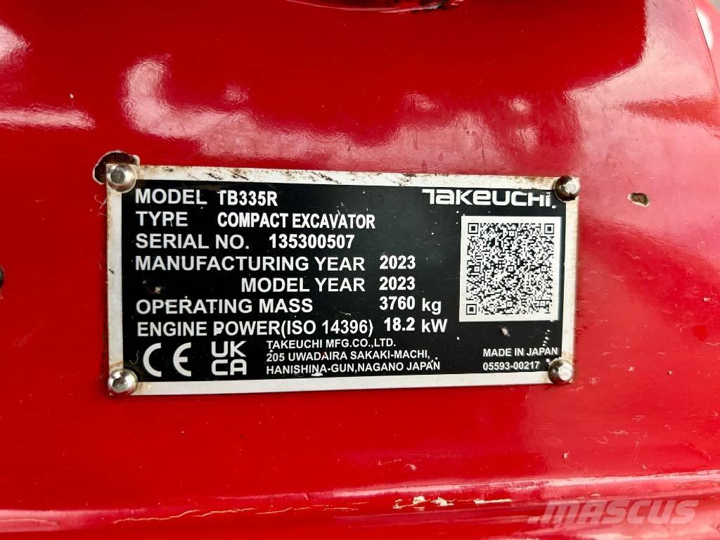 Takeuchi TB 335R V3 Мини-экскаваторы