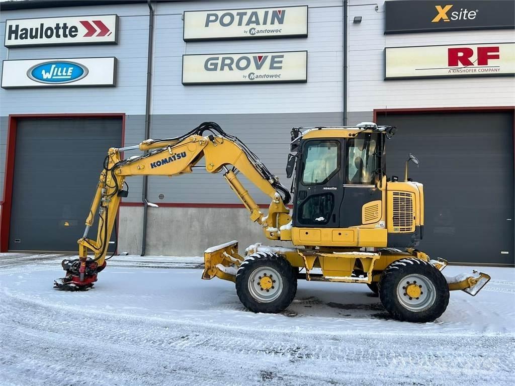 Komatsu PW118MR-8 Колёсные экскаваторы