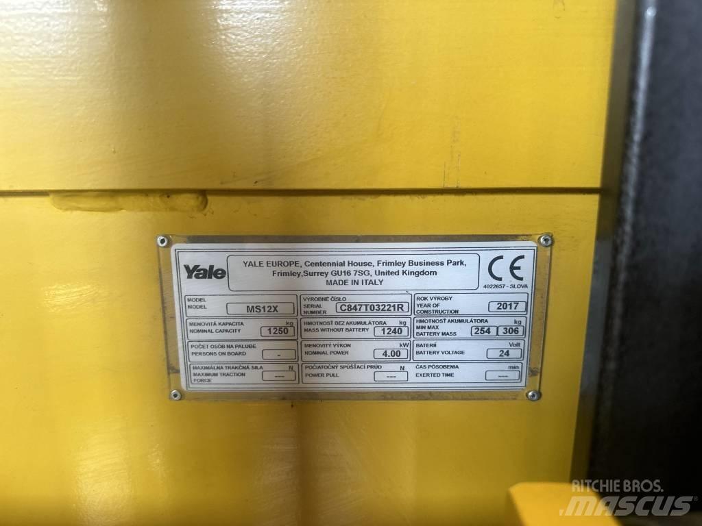 Yale MS12 Ручные штабелёры с электроподъёмом