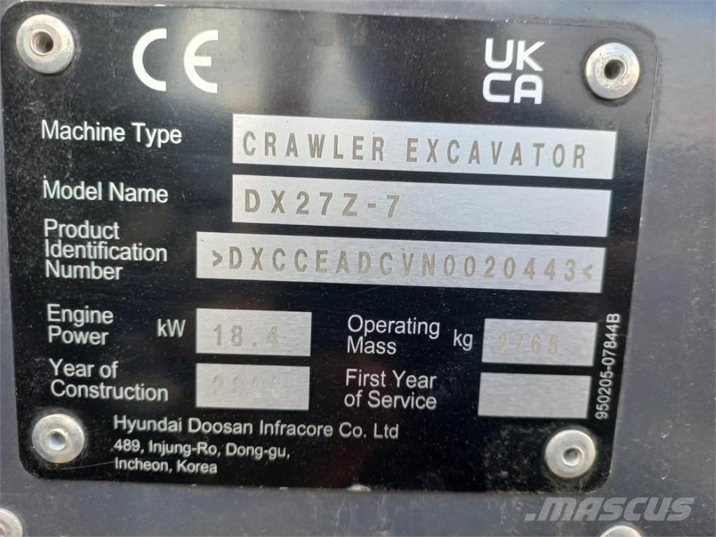 Develon DX27Z-7 Сельхозтехника - Другие