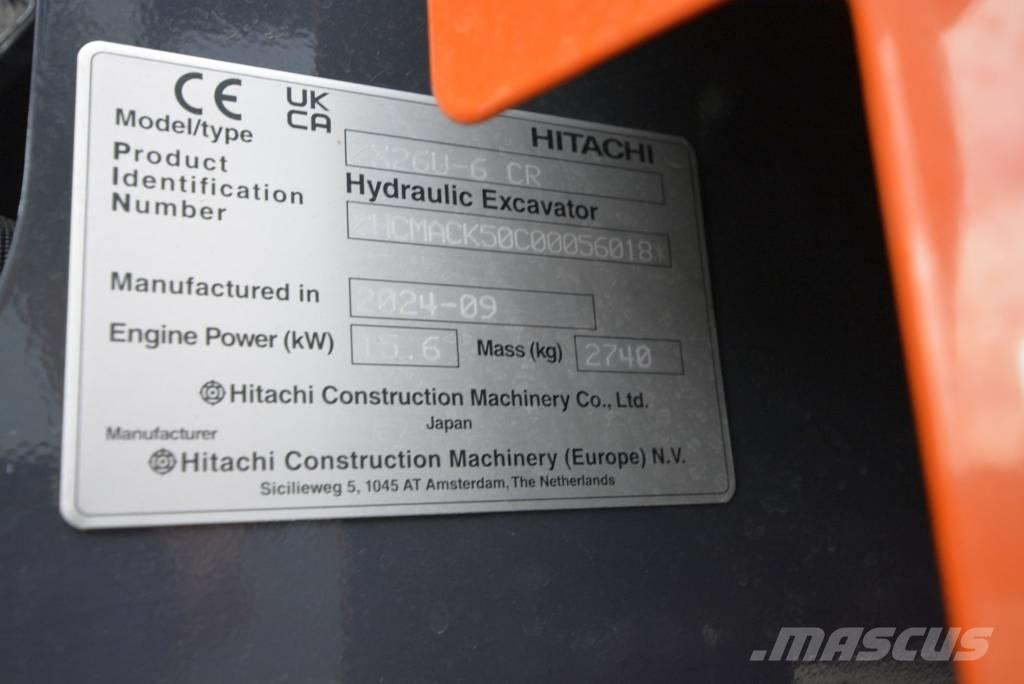 Hitachi ZX 26 U-6 Мини-экскаваторы