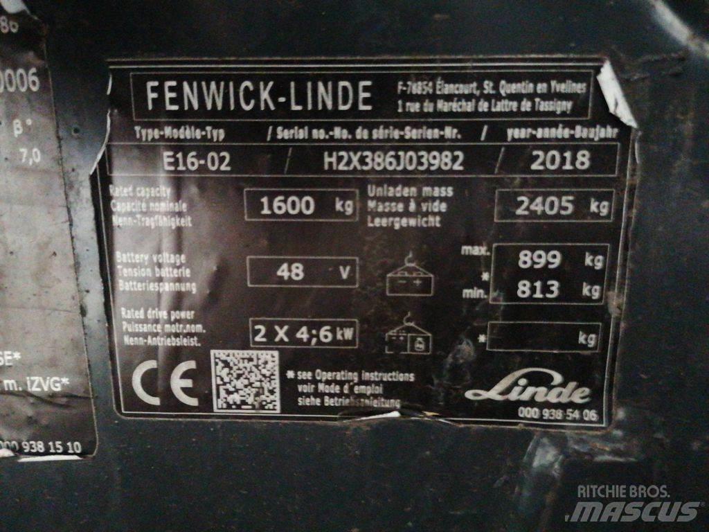 Linde E16-02 Электропогрузчики