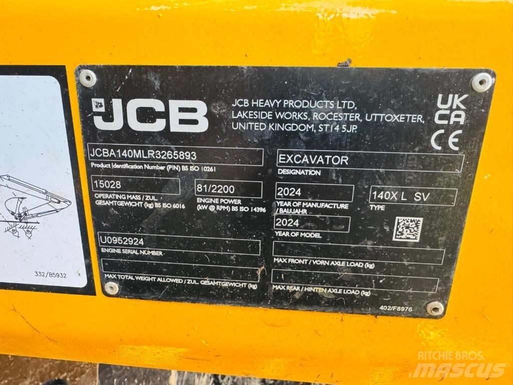 JCB 140 X Гусеничные экскаваторы