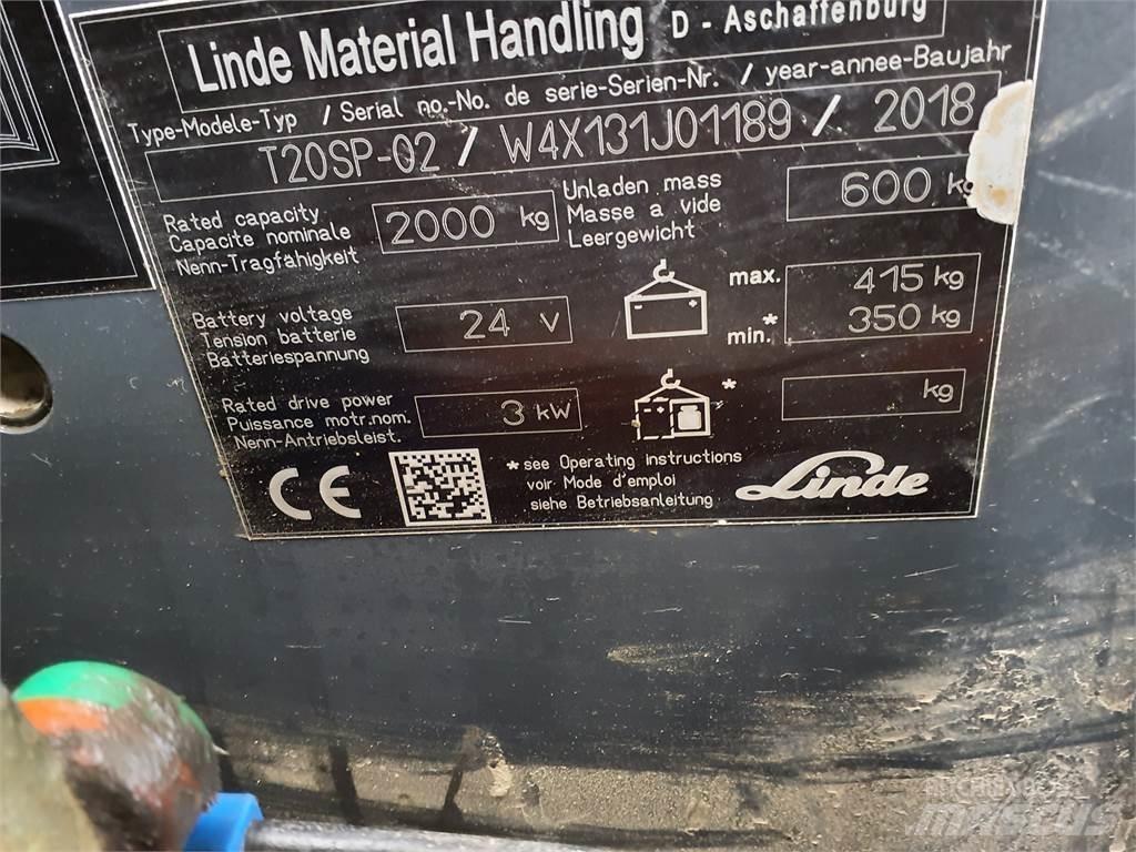 Linde T20SP kurz Ручные электрические тележки