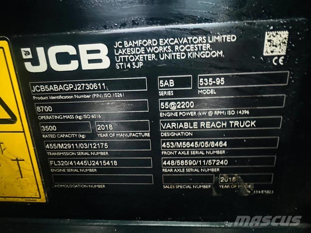 JCB 535-95 Сельскохозяйственные телескопические погрузчики