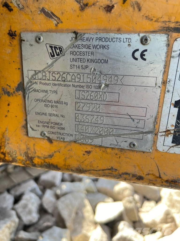 JCB JS 260 XD Гидравлическая система