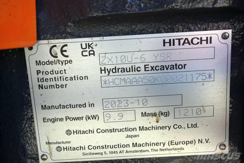 Hitachi ZX 10U-6 Мини-экскаваторы