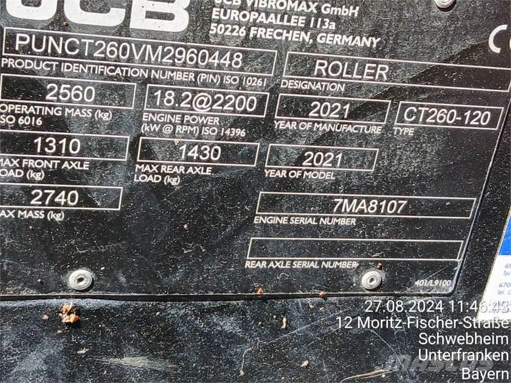 JCB CT260-120 Дорожные катки