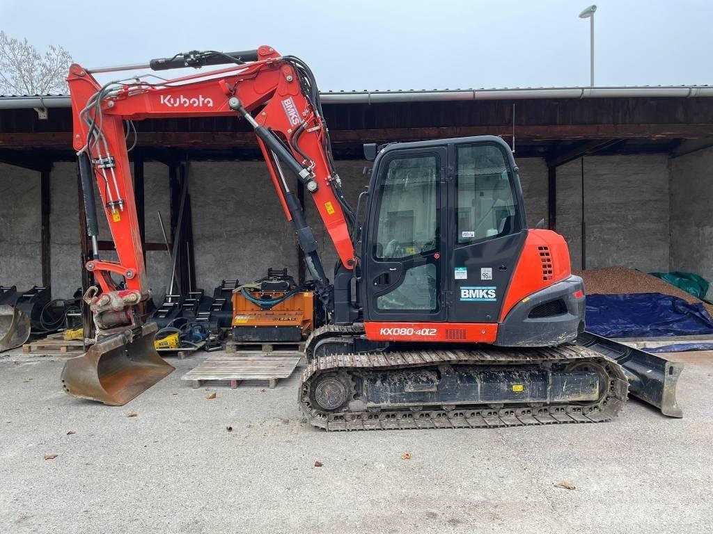 Kubota KX 080-4a2 Малые экскаваторы 7т-12т