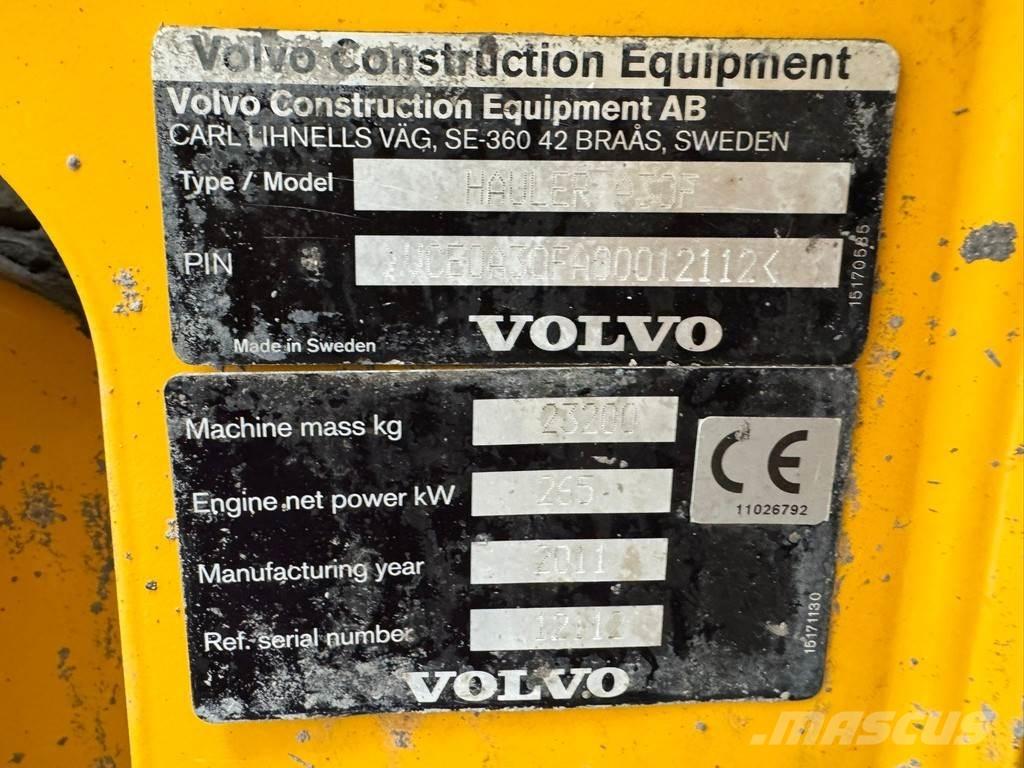 Volvo A30F Шарнирно-сочленённые самосвалы